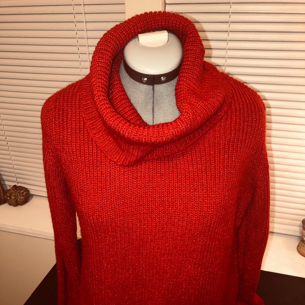 Cowl Turtleneck Sweater
